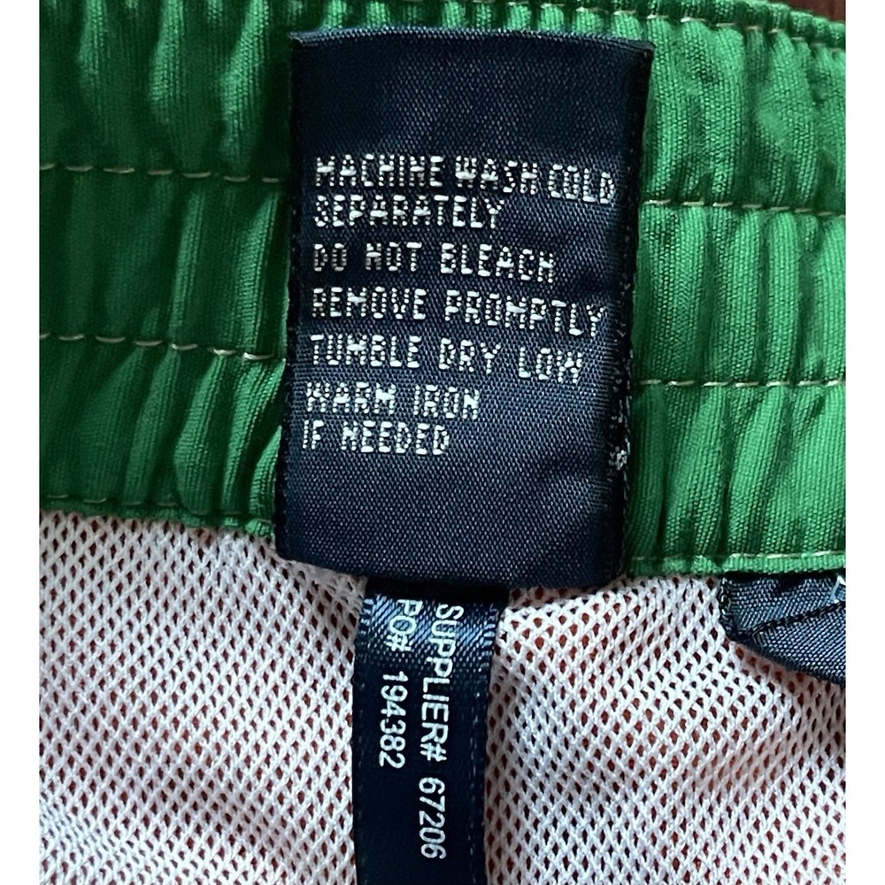 Polo Ralph Lauren Nylon Swim Trunks Orange Green 418887 Men's SZ 34W x 9L BNWOT - Picture 9 of 14